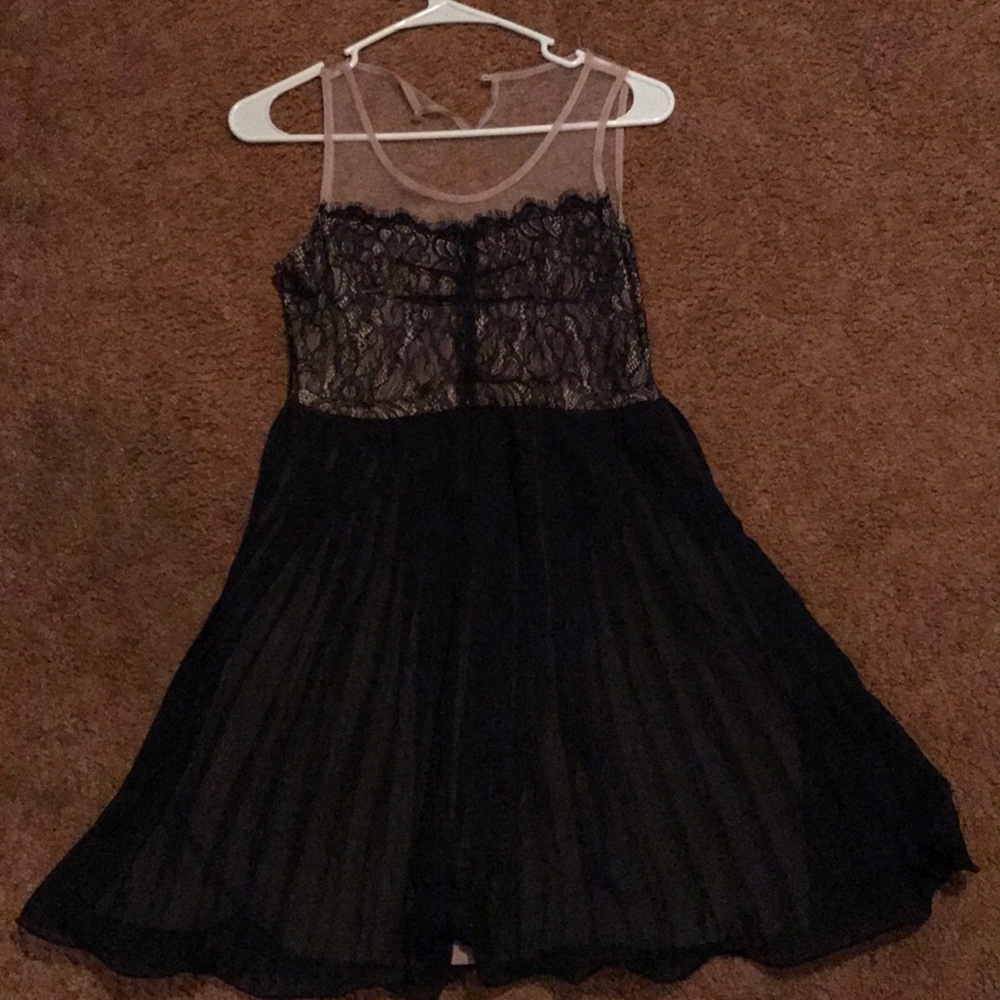 Black and cream dress
